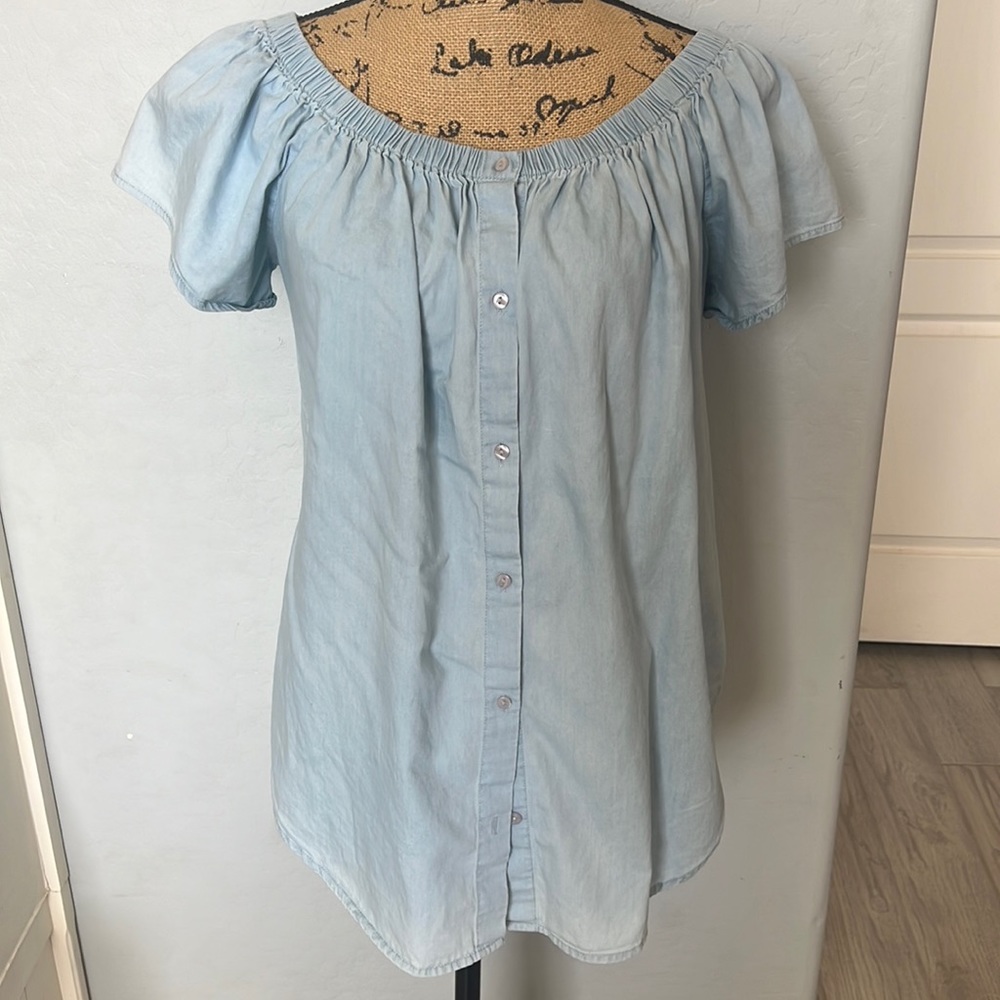 Live for truth blue top